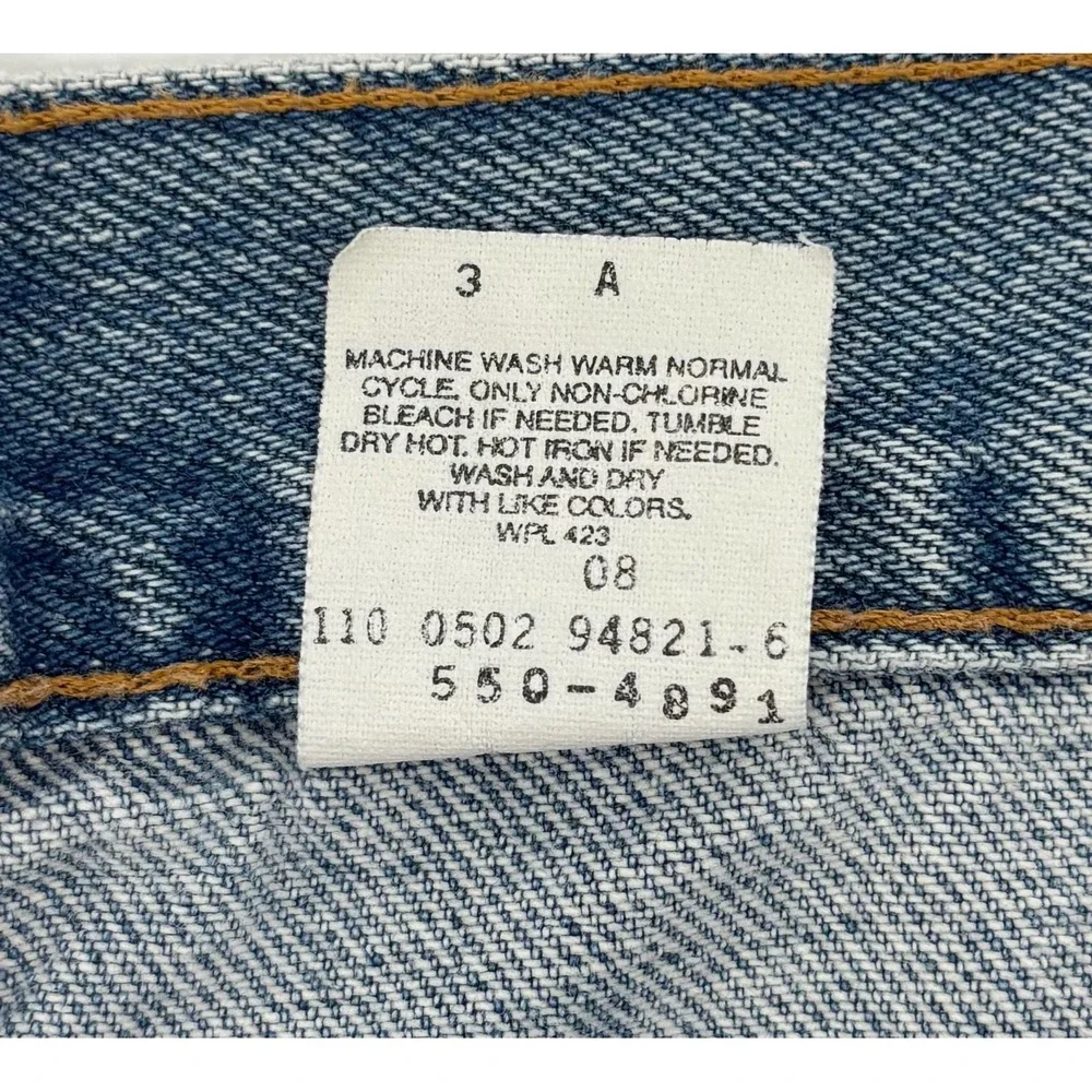 VTG Y2K Levi's 550 Relaxed Fit Jeans Men 34x32 Blue Medium Wash Denim